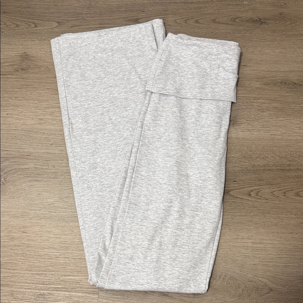 Women's Gray Fold-Waisted Pants
